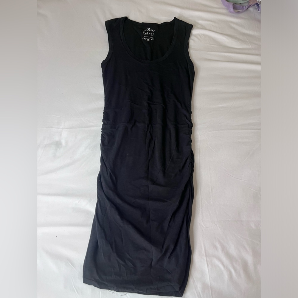 Vintage scrunched body con dress